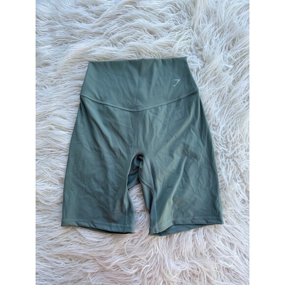 Gymshark Elevate Cycling Shorts Green Size Small - Picture 1 of 7